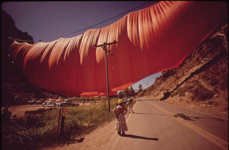 Valley Curtain, Kolorado 1972