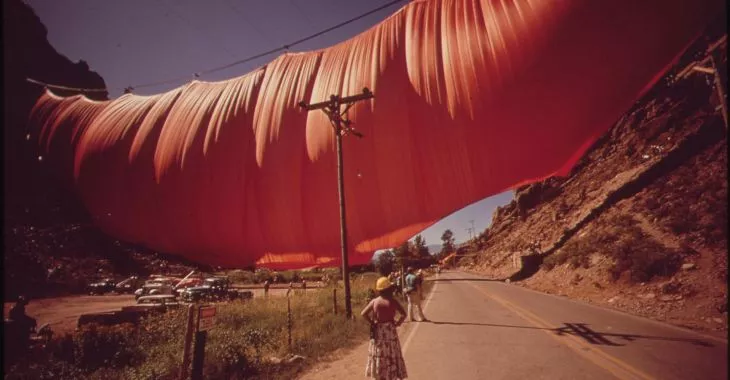 Valley Curtain, Kolorado 1972