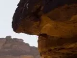 Does the desert deserve art? A center overlooking a canyon in Saudi Arabia