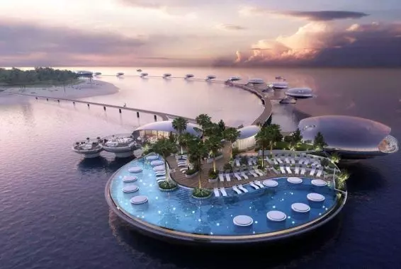 Architecture that wastes nothing. Shebara Hotel, or futuristic capsules drifting on water