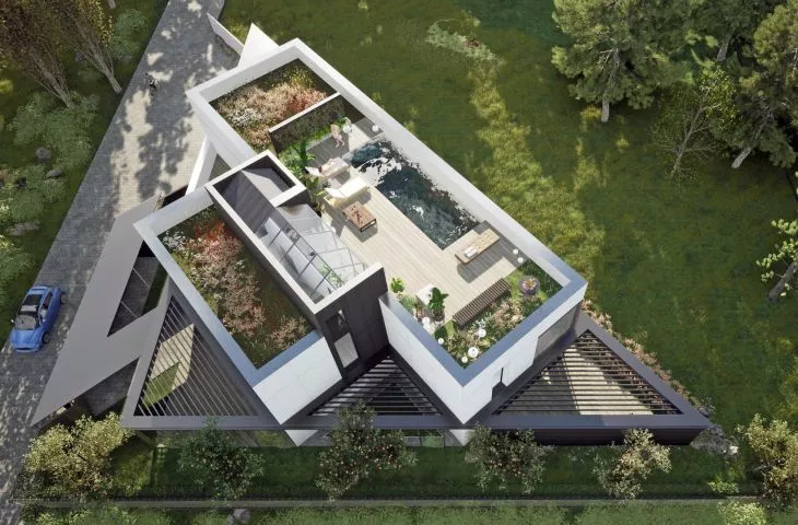 Jak wygląda dom wpisany w sześć trójkątów? Oto pomysł MAG Architektów