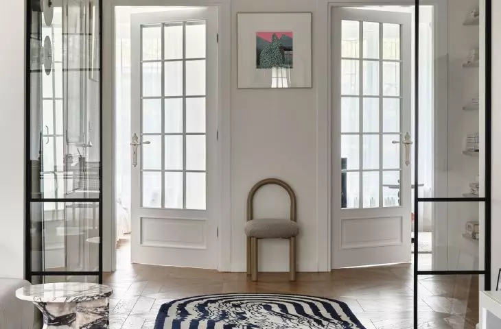 Interior inspired by Parisian mansions in Warsaw's Mokotow district