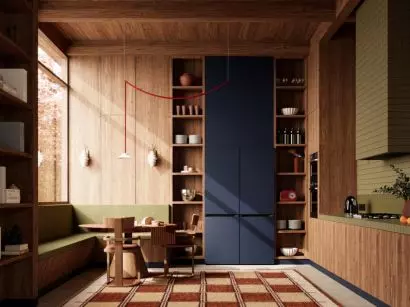 Projekt kuchni w stylu mid-century modern