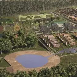 Koncepcja urbanistyczna osiedla mieszkaniowego niskiej intensywnej zabudowy z usługami w Bydgoszczy