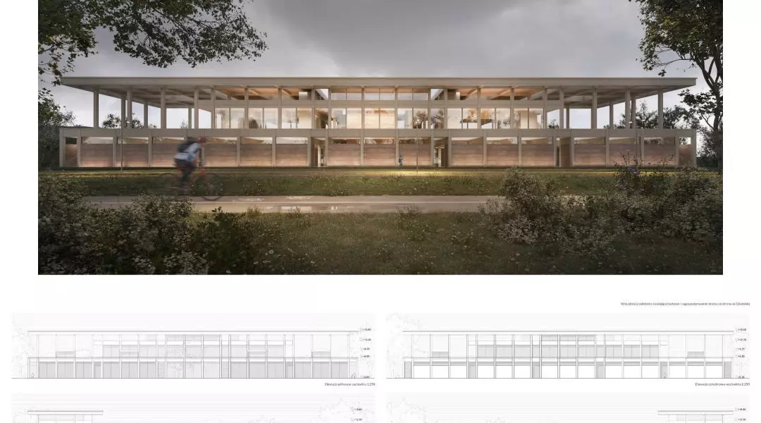 Wyróżnienie równorzędne, proj.: Baumschlager Eberle Architekci Kraków