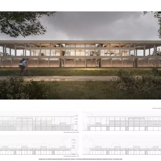 Wyróżnienie równorzędne, proj.: Baumschlager Eberle Architekci Kraków