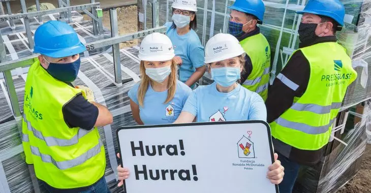 Press Glass i Guardian Glass wspierają budowę drugiego polskiego Domu Fundacji Ronalda McDonalda