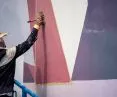 Mural Daniela „Chazme” Kalińskiego na jednej ze ścian budynku mieszkalnego