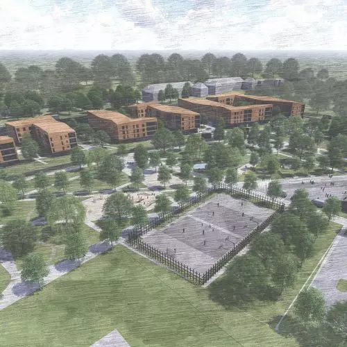 The green valley of the city. An innovative urban planning concept in the heart of Gliwice
