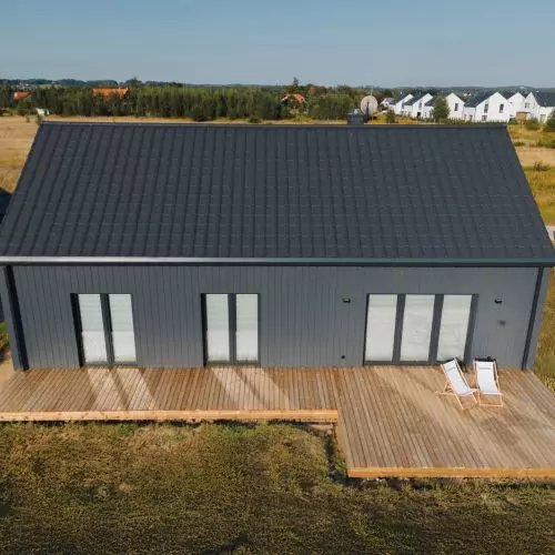 Modern facade for ecological frame house - Cedral as a durable and aesthetic solution