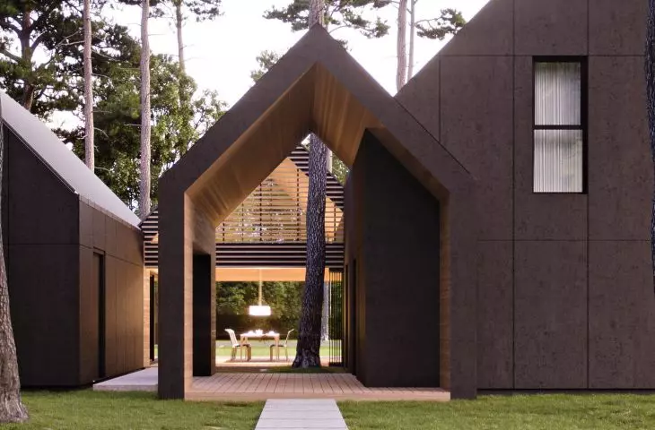 If trees could choose their neighbors - they would choose this house. Project near Bolimow from EXTERIO