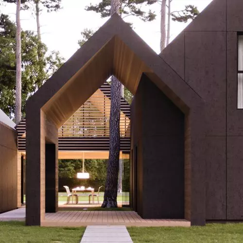 If trees could choose their neighbors - they would choose this house. Project near Bolimow from EXTERIO