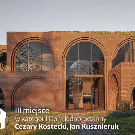 III nagroda w kategorii Dom jednorodzinny, proj.: Cezary Kostecki, Jan Kusznieruk