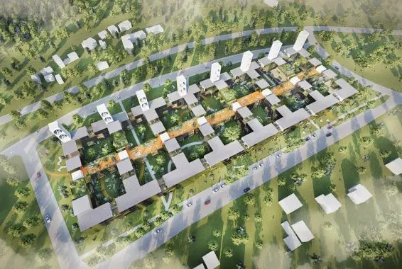 Elastyczne mieszkanie na zielonym dziedzińcu. Projekt „Mills House” w Olkuszu