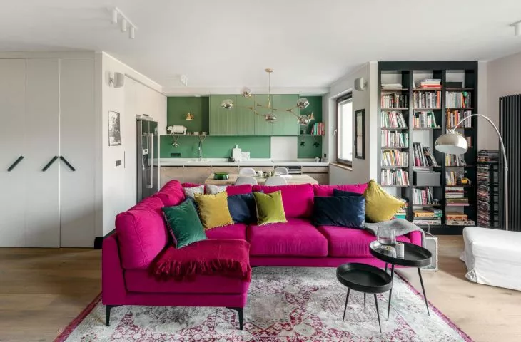 Gdy w mieszkaniu króluje kolor – wrocławski apartament projektu Finchstudio