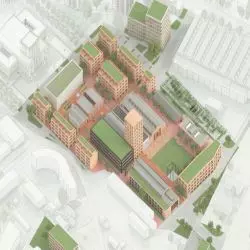 aksonometria nowego centrum Dąbrowy Górniczej