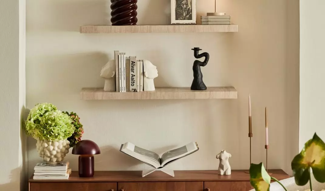 A living room bookcase can be more than just a place for storage