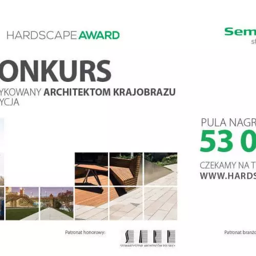 Konkurs HARDSCAPE AWARD na nowatorskie produkty betonowe w architekturze krajobrazu