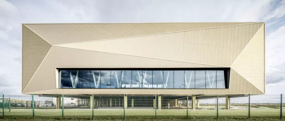 The French have built a hall that shines like a medal - literally