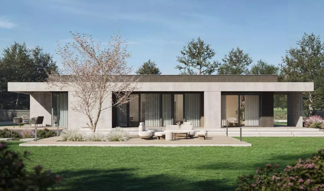 P.20 dom parterowy - projekt domu z prefabrykatów