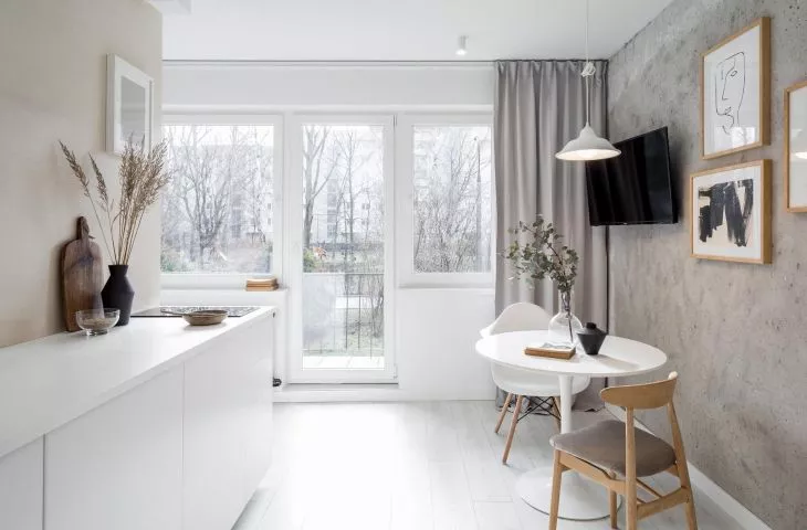 Piękno wabi-sabi na 21 m² od studia Nadia Mitłosz Interiors