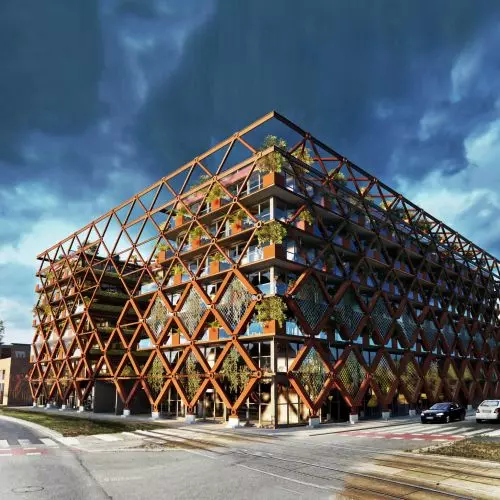 Architektoniczny eksperyment w Łodzi. Biorama udźwignie wertykalną dżunglę