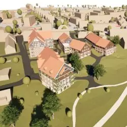 projekt zabudowy mieszkalnej wielorodzinnej w Lidzbarku Warmińskim - wizualizacja