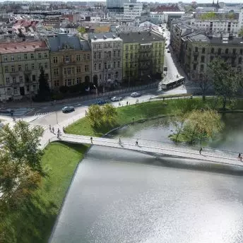 Kładka Łabędzia we Wrocławiu, wizualizacja