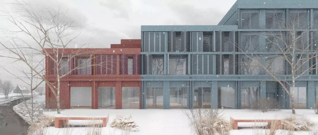The dorm of the future. A space for living, learning and integration