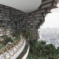 Eco Favelas - wizualizacja pionowego miasta