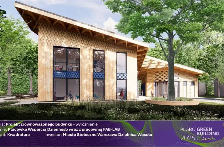 Wyróżnienie w kategorii Projekt zrównoważonego budynku