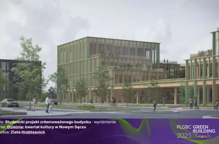 Wyróżnienie w kategorii Studencki projekt zrównoważonego budynku