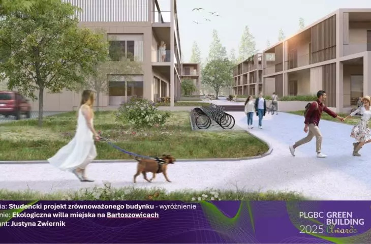 Wyróżnienie w kategorii Studencki projekt zrównoważonego budynku