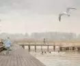 Port Nyholm, wizualizacja - widok na pawilon