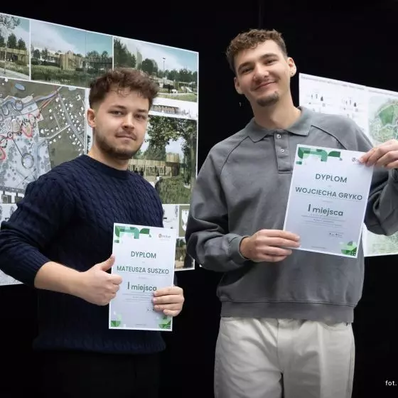 Laureaci pierwszego miejsca - Mateusz Suszko i Wojciech Gryko
