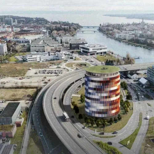 50-metrowy gigant nad Jeziorem Bodeńskim. W Konstancji buduje się nowa ikona