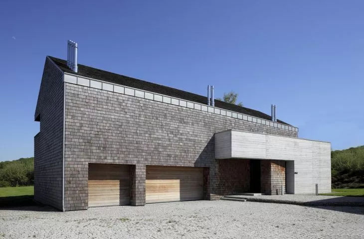 Shingle and concrete villa in Libertow #Witkiewicz Award