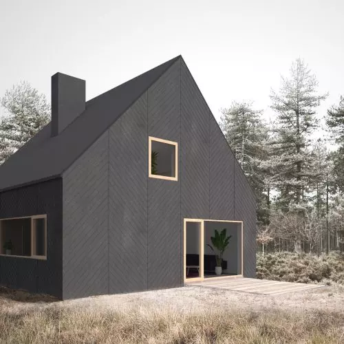 Współczesne domki fińskie — projekt FINN od SUPERGUT STUDIO