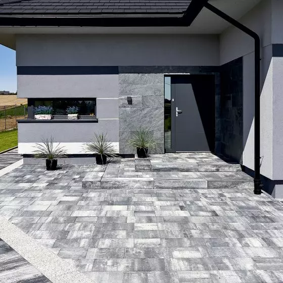 Bulwar onyks, Patio płukany biały, Patio onyks i Stopień Gładki onyks