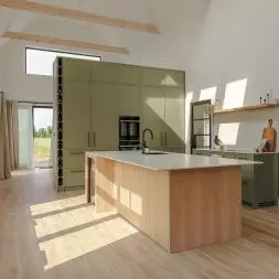 Naturalne piękno dębu wydobyte olejem Rubio Monocoat Oil Plus 2C w kolorze Smoke