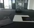 Gypsum flooring with carpeting
