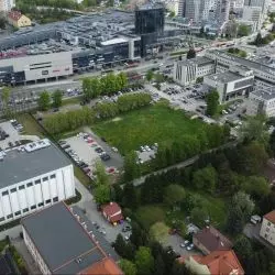 Działka, na której ma powstać 