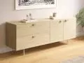 Uchwyt UA134 i nóżka meblowa NS56 w zielonym szałwiowym (kolor R104)