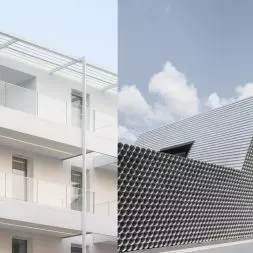 aparthotel Promenada, proj.: Archmondo (po lewej), biurowiec Gambit, proj.: KWK Promes (po prawej)