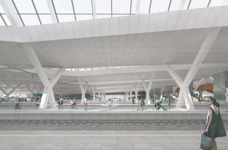 Warsaw West with new station designed by DWAA Architects