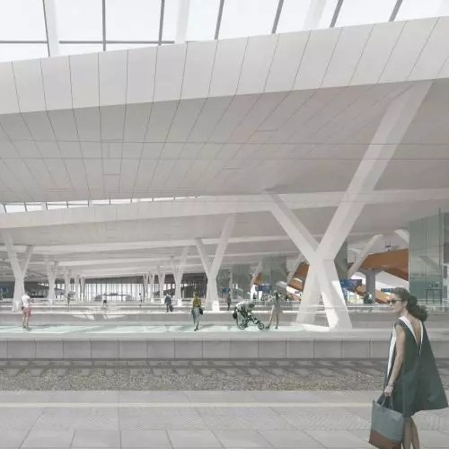 Warsaw West with new station designed by DWAA Architects