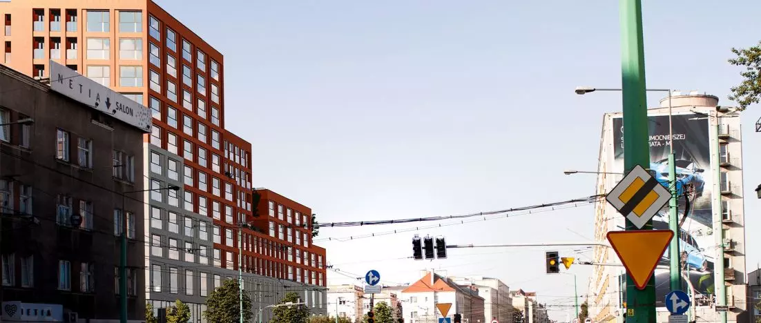 G/H Tower. The design of a multifunctional building at Glogowska Street in Poznan.