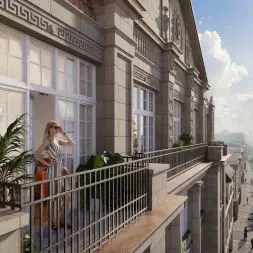 Wnętrze apartamentu w kamienicy Siemensa w Łodzi