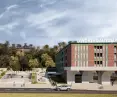Visualization of the new development at the site of the bus station in Gdansk