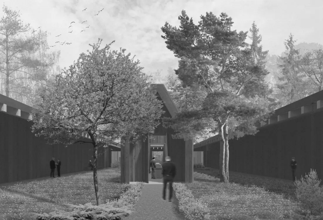 Obiekt ostatniego pożegnania wraz z krematorium oraz cmentarzem leśnym w Górnym Sopocie. Problematyka uniwersalnych przestrzeni żałobnych